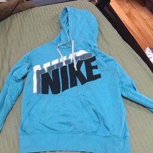 Sky Blue NIKE pullover Hoodie